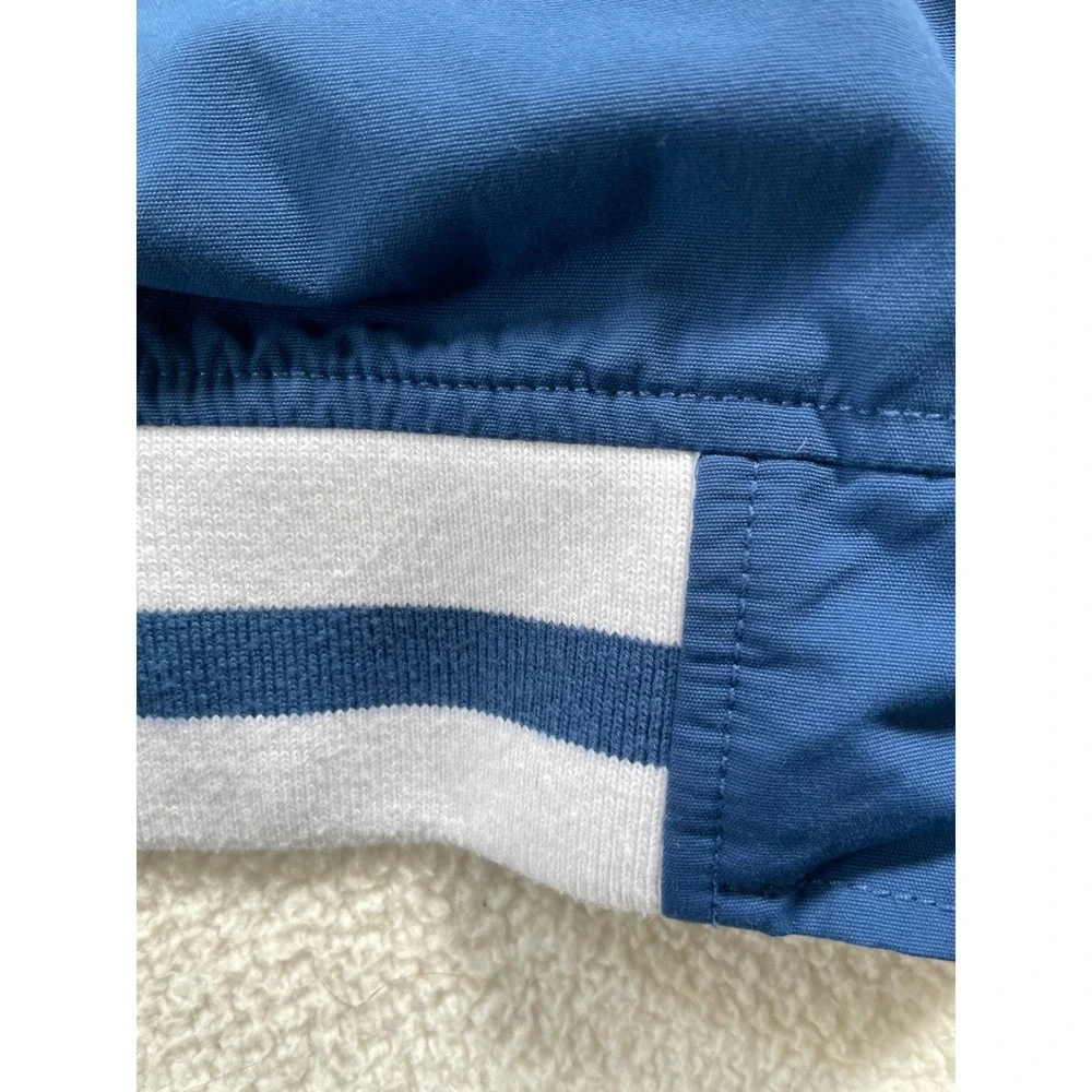 AE American Eagle‎ Mens XXL Bomber Jacket Blue Striped Cuffs Trim Lined Premium